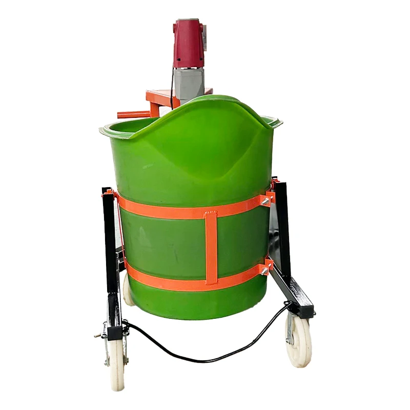 

Портативный мини-бетоносмеситель для строительной площадки, электрический инструмент для смешивания цемента с прочным двигателем и прочной конструкцией барабана