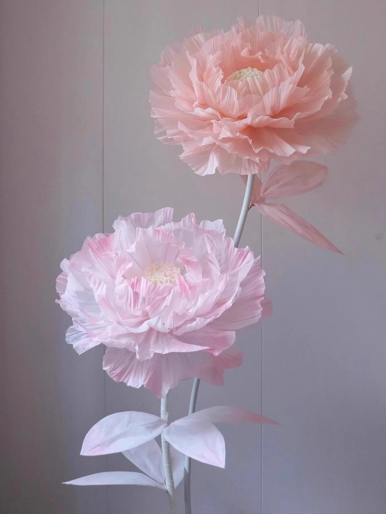 

Large Outdoor Pink Silk Peony Artificial Flowers Waterproof Decorative Ornaments Modern Sle Floral Art Window Display Decor...