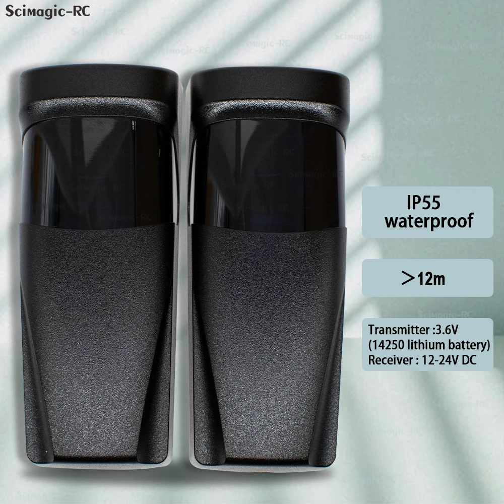 Photocell Motion Sensor Garage Door Infrared Sensor 12V-24V AC/DC For Sliding Gate Ir Barrier 12-24V 3.6V Battery Powered