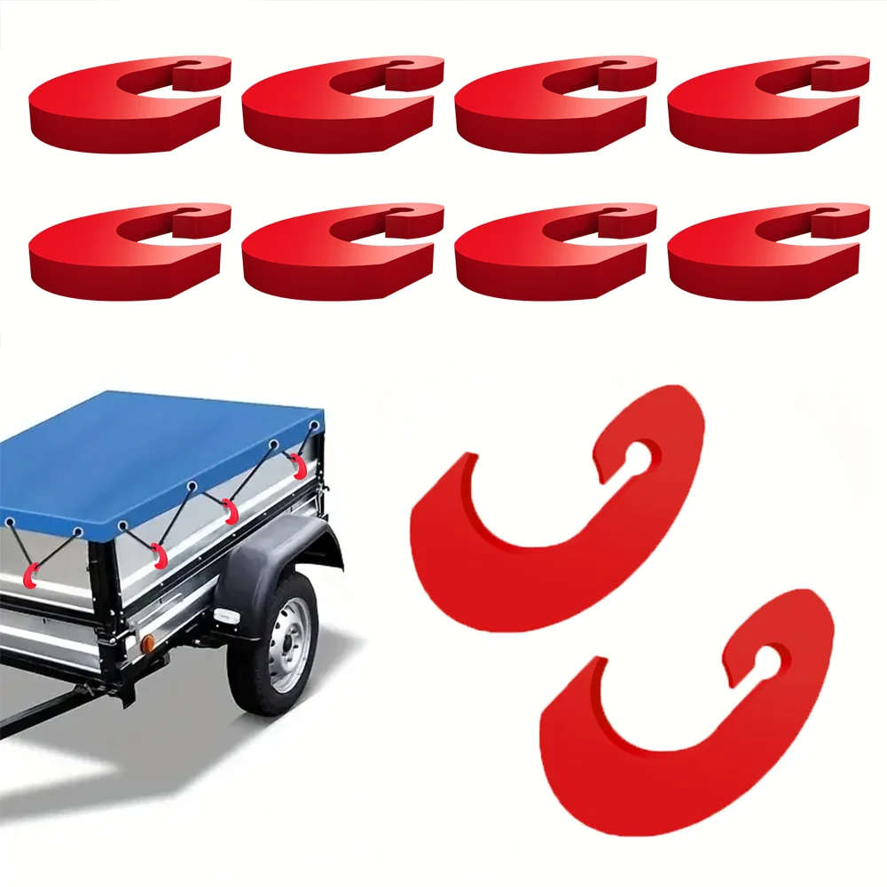 1/5/10PCS Durable Portable Trailer Canvas Hooks Corrosion-Resistant Fasteners For 8mm Elastic Rope For Trailers RV Camping Cargo