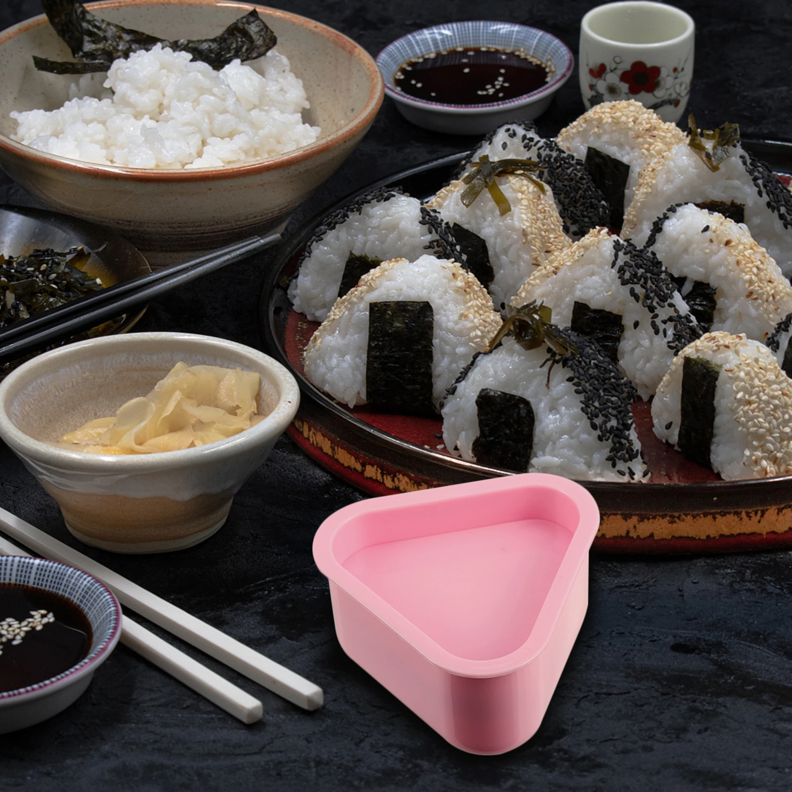 

1 set Rice Food Sushi Maker For Home Grade Plastic Sushi Maker Kitchen Tool Easy Kitchen Tool Bento Mould Home Seaweed