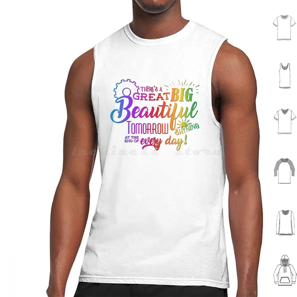 Great Big Beautiful Tomorrow-Rainbow Edition , Carousel Of Progess Design Tank Tops Vest Sleeveless Carousel Of Progress