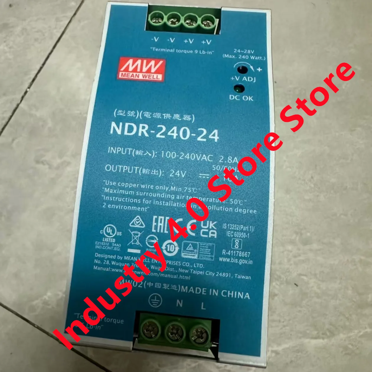 

New NDR-240-24 NDR-240-48 Switching power supply original