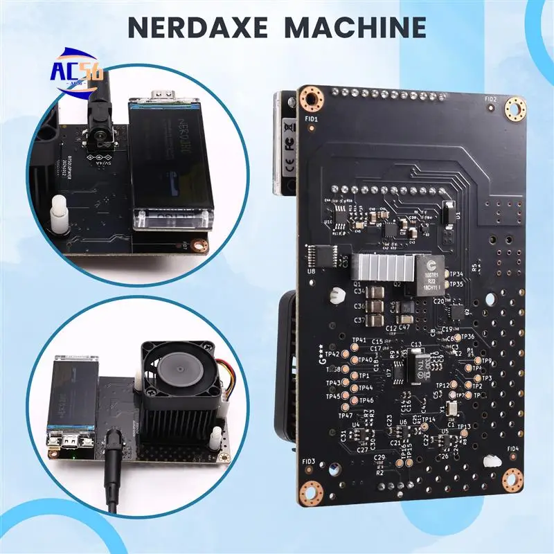 

AC56-Nerdaxe Nerdminer Miner Bitaxe 500Gh/S Solo Lottery BTC Miner BM1366 ASIC Chip Lottery Mining Miner