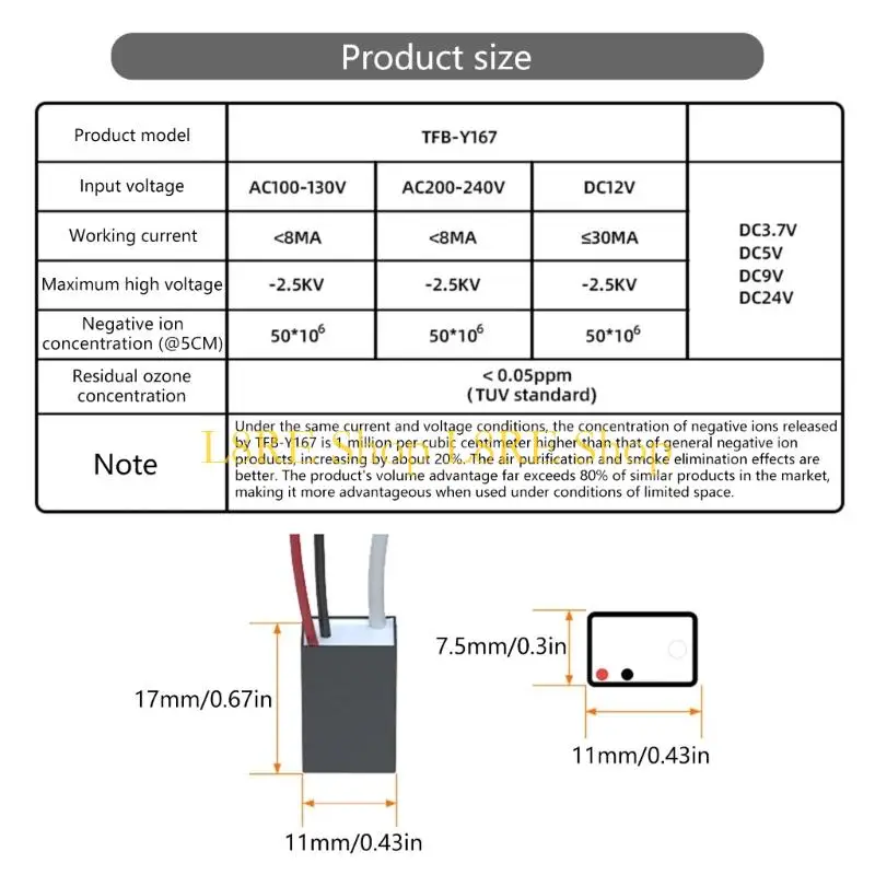L8RE Энергетическая экономия отрицательных ионов Очистки воздуха Высокоэффективные отрицательные ионы генератор модуль офис