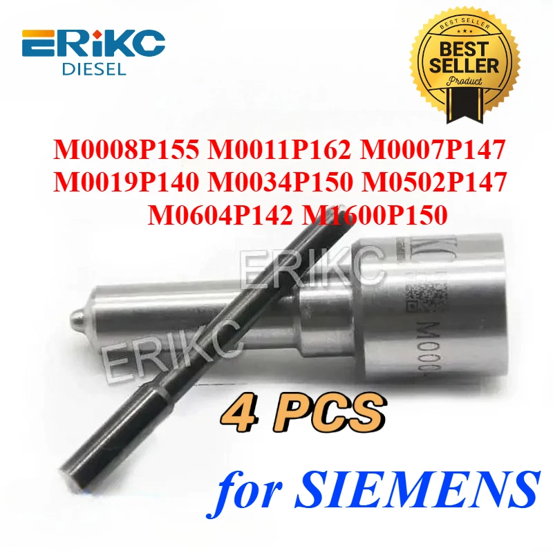 4PCS M0008P155 M0011P162 M0007P147 New Diesel Injector Nozzle M0019P140 M0034P150 M0502P147 M0604P142 M1600P150 for SIEMENS
