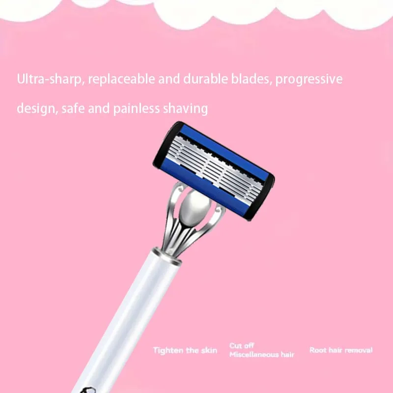 شفرة حلاقة كلاسيكية فاخرة، شفرة حادة، مقبض مضاد للانزلاق، حلاقة آمنة وناعمة وغير مؤلمة. هدية مثالية للمهرجانات #5