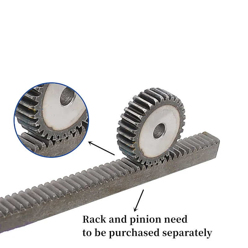 1PC 2M Plane Gear 10T/11T/12T, 45# Carbon Steel, Cylindrical Gear Height 20 High Frequency Quenching Teeth