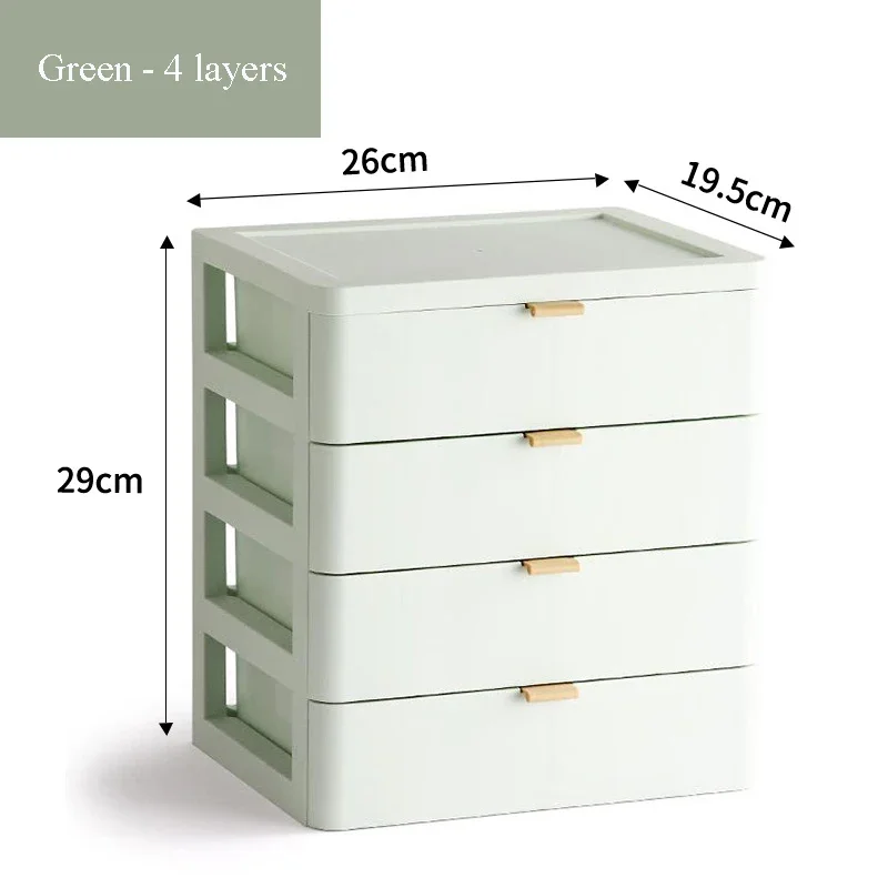 2/3/4 Tiers Nordic Office Desktop Organizer Drawer Storage Box Mask Cosmetic Makeup Rack Jewlery Bathroom Accessories