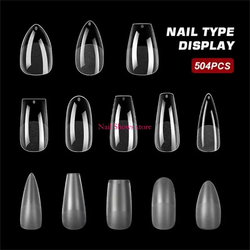 

E0BC Matte Fake Tips Soft Gel Tips Full Cover False Press On