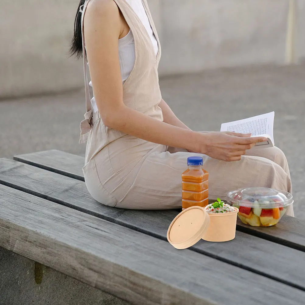 

50Sets Thickened Ice Cream Cups Disposable Homemade Dessert Containers Smooth Touch Ideal for Ice Cream Pudding Jelly Storage