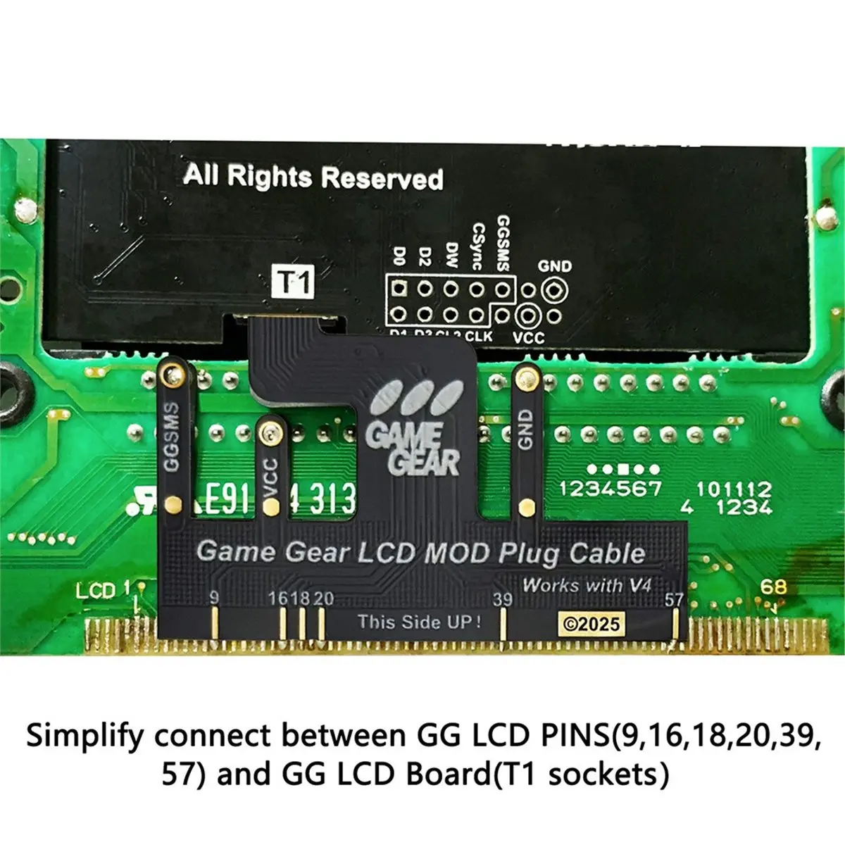 New V4.2B IPS OGS Pre-Laminated LCD Screen Kits for Game Gear Full Screen Display LCD Highlight Brightness Screen