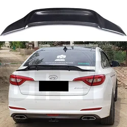 For 2015-2017 Nine Generations Sonata 9 100%Real Carbon Fiberhighquality Rear Spoiler Trunk Lid R Style