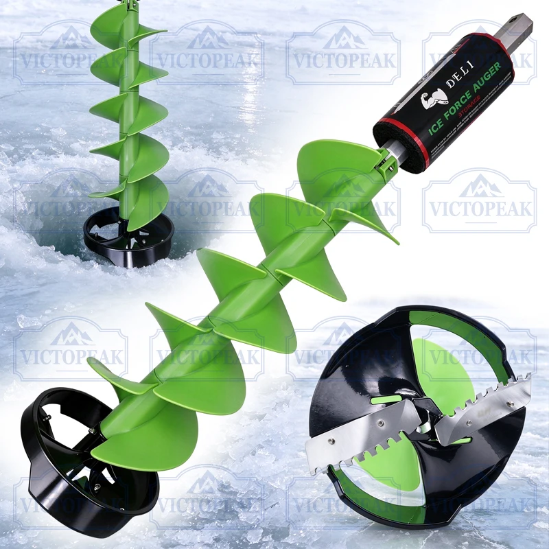 200mm Lithium Powered Ground Drill Bit For Digging Holes and Planting Trees Garden Power Tool Accessories