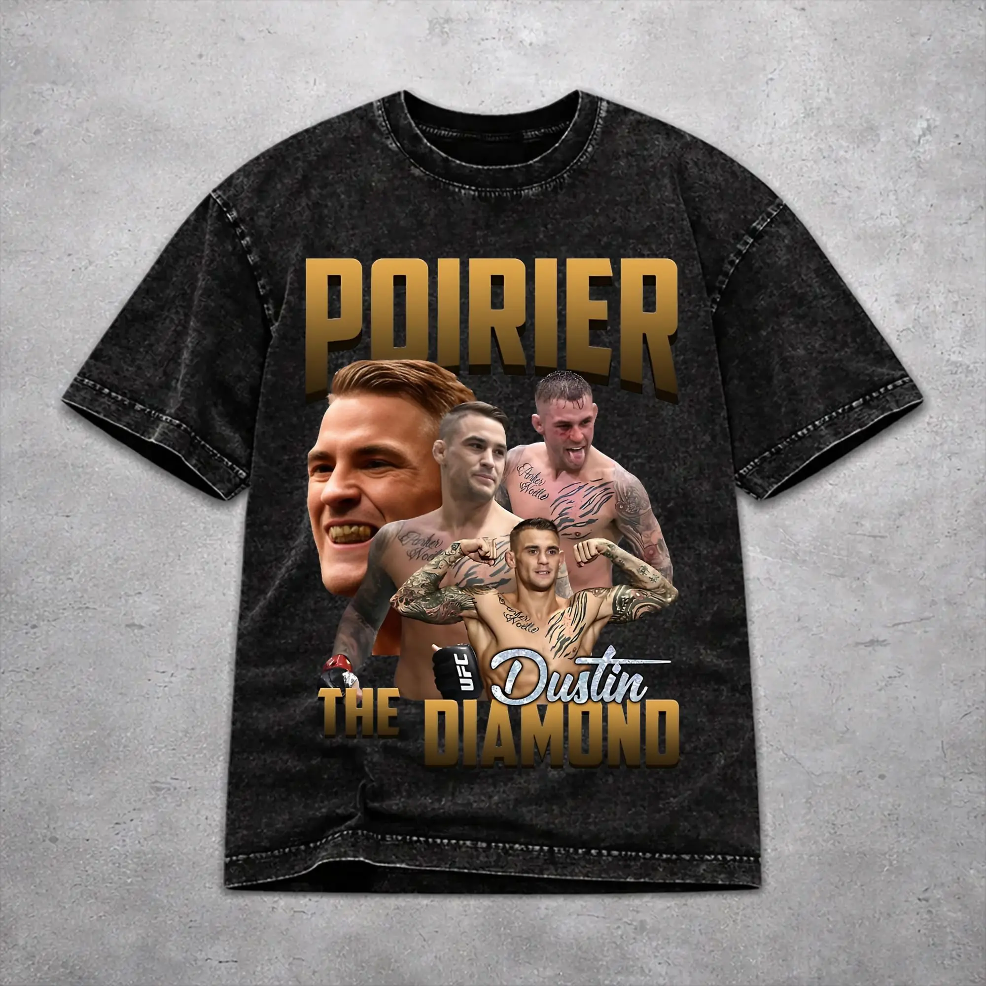 Men Women Dustin Poirier  T Shirt Graphic Printed Cotton Washed  Fashion Outfit Tees