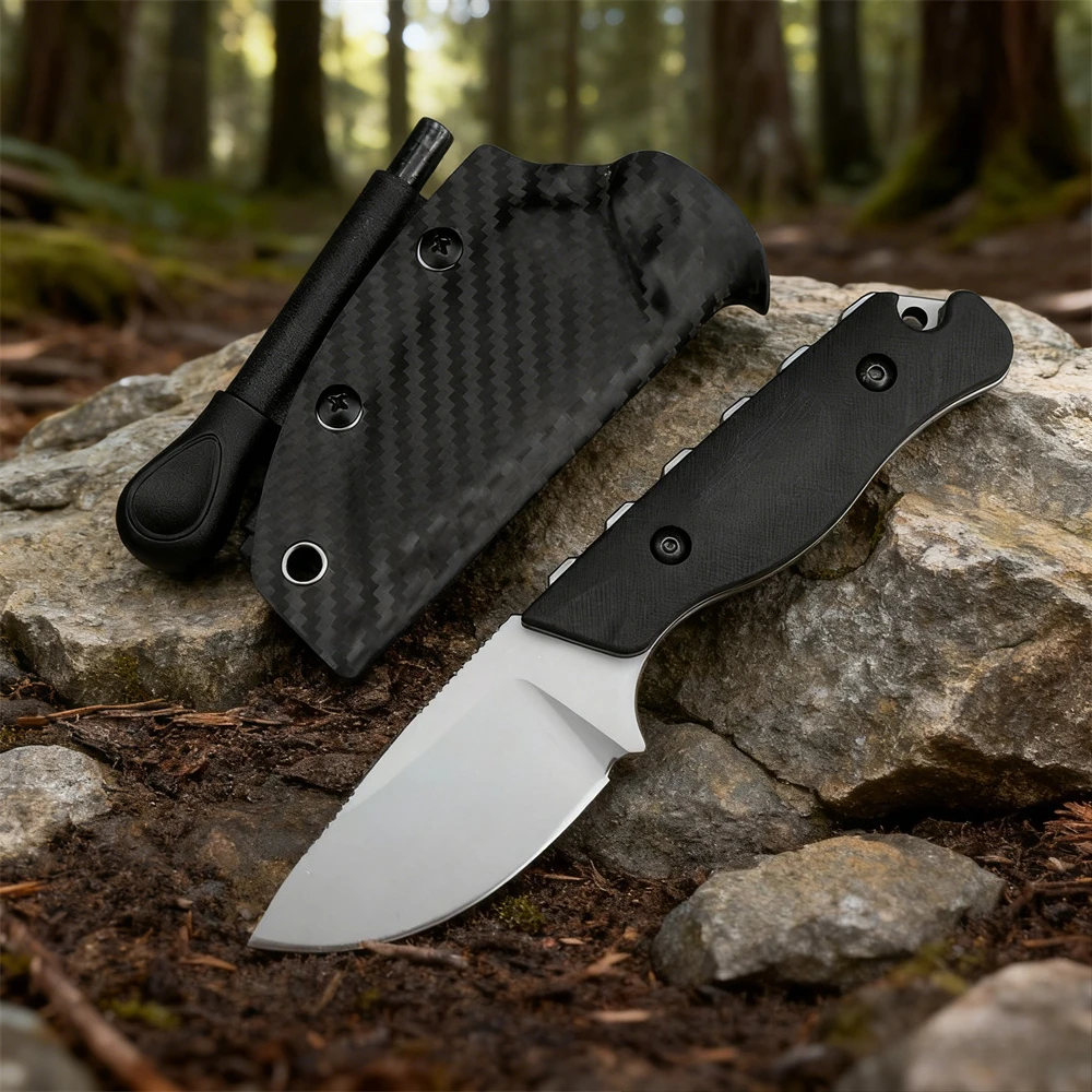 

Premium QualityStraight Knife Outdoor Leisure Self Defense Hunting Fishing Portable Trekking Barbecue Essential Equipment Tool