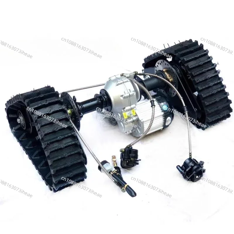 

Suitable for DIY Modified Snowmobile Four-wheel Beach Car Kart Accessories Rubber Track Wheels, Differential Rear Axle Motor