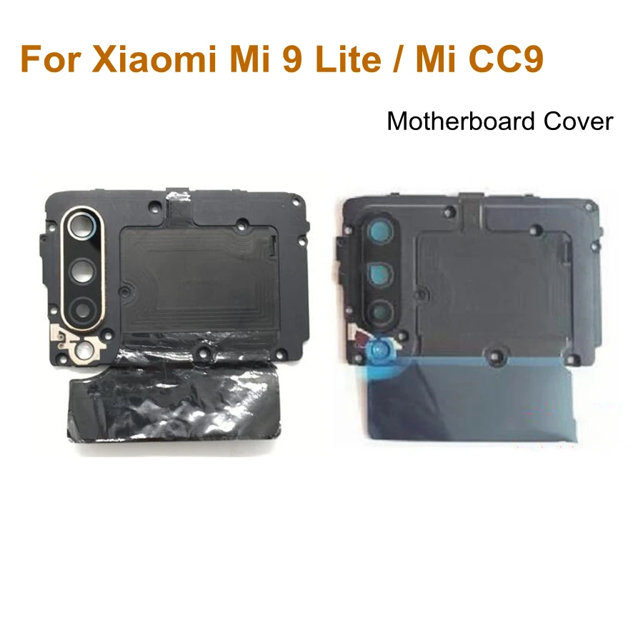 NEW For Xiaomi CC9 / Mi 9 Lite EMI Shield Motherboard Cover Wifi Antenna Signal Cover With Back Camera Frame Holder Glass Lens