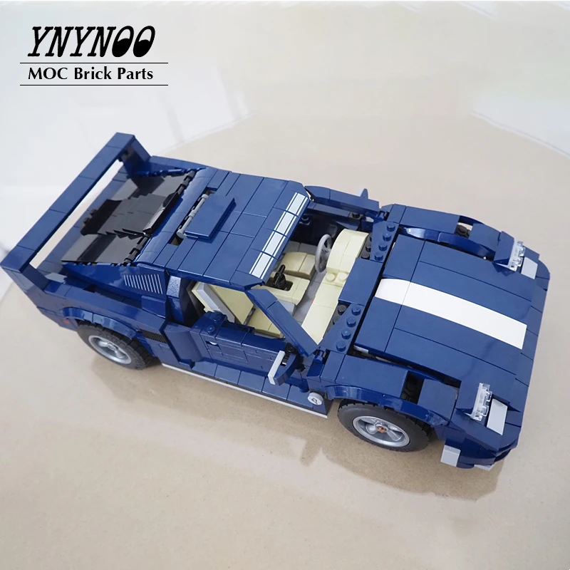 NEW MOC -10265 Cobra Roadster Building Block Bricks DIY Toys Assembled Model F40 Sports Car Boys Birthday Gifts