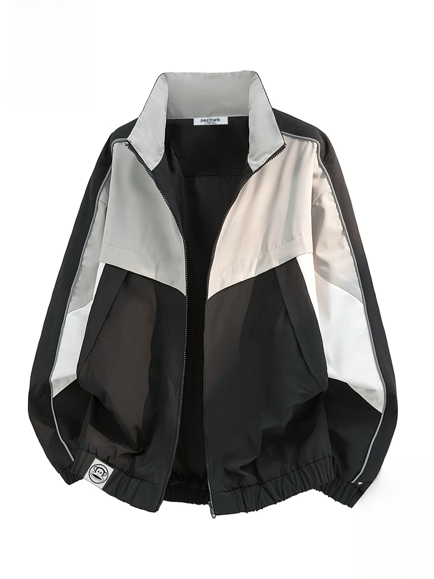 

PaulFrank Spring American Trend Color Blo Stand Collar Men's Casual Jaet Design Sense Outerwear Durable Polyester