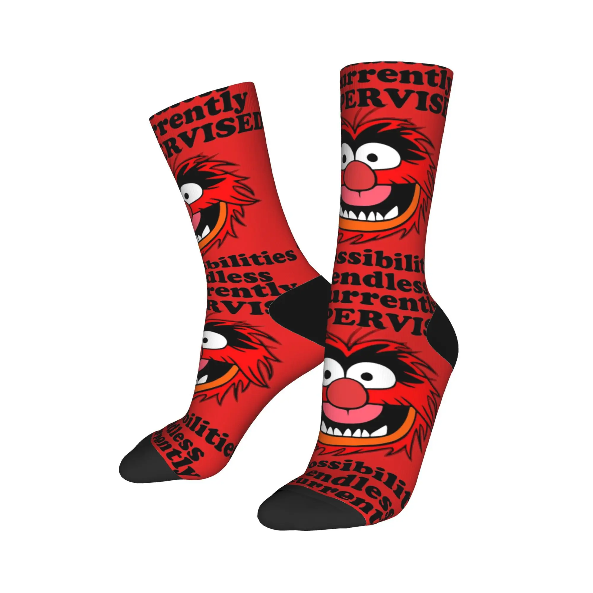 Men's Socks Crazy I'm Currently Unsupervised The Possibilities Are Endless Muppets Sock Graphic Women's Socks Spring Winter