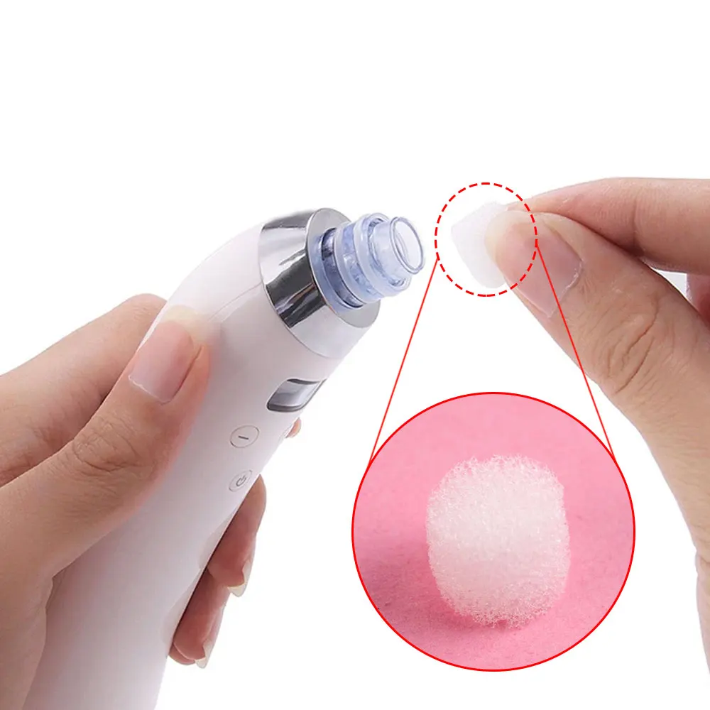 100-1000Pcs Filter Sponge Replacement for Nasal Aspirator – Prevent Mucus Blockage, Blackhead Removal Sponges Spare Parts