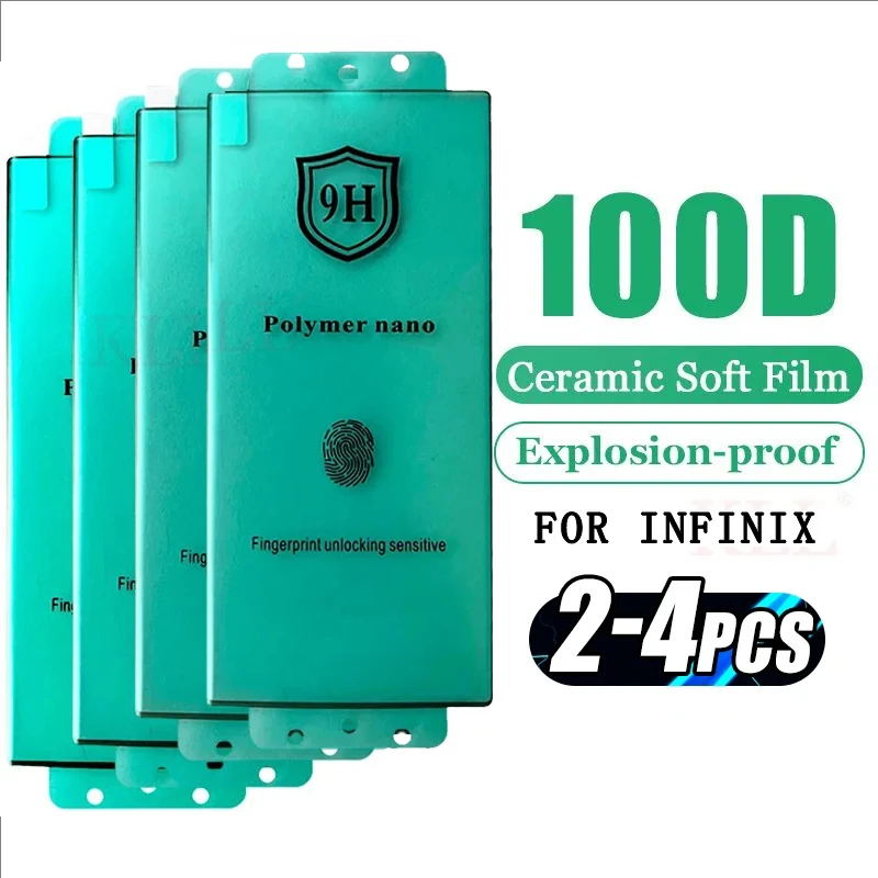 2-4 adet patlamaya dayanıklı Esnek Seramik Yumuşak Film Infinix Note 40 S Sıcak 50 Pro Plus Sıfır 40 30 4G Ekran Koruyucu cam değil