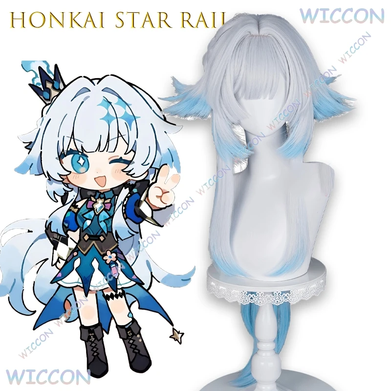 

Honkai Star Rail Crethelda Cosplay Wig Omphalos Gradient Tone Heat Resistant Synthetic Hair Anime Game Character Cos Halloween