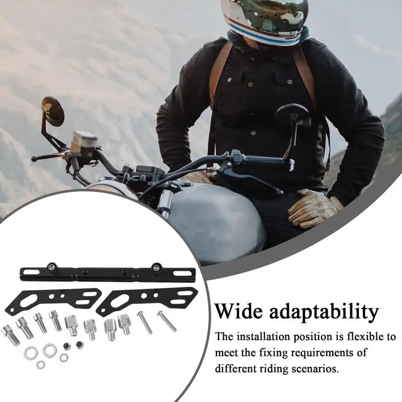

Motorcycle Handlebar Extender Motorcycle Mirror Seat Crossing Bar Lightweight Multifunctional Bike Accessories For Daily