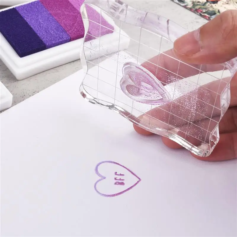 1 Piece Creative Stationery Four-Color Gradient Ink Pad DIY Finger Print Painting Seal Stamp Ink Pad