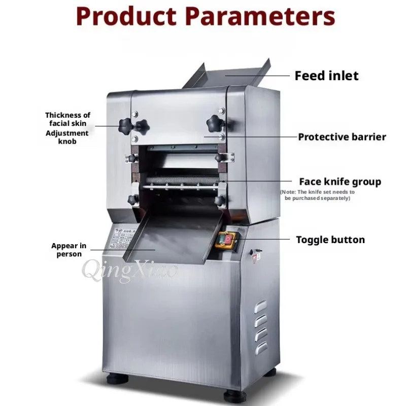

Large Stainless Steel Automatic Dough Kneading And Pressing Machine High Speed Commercial Noodle Maker For Canteen Use