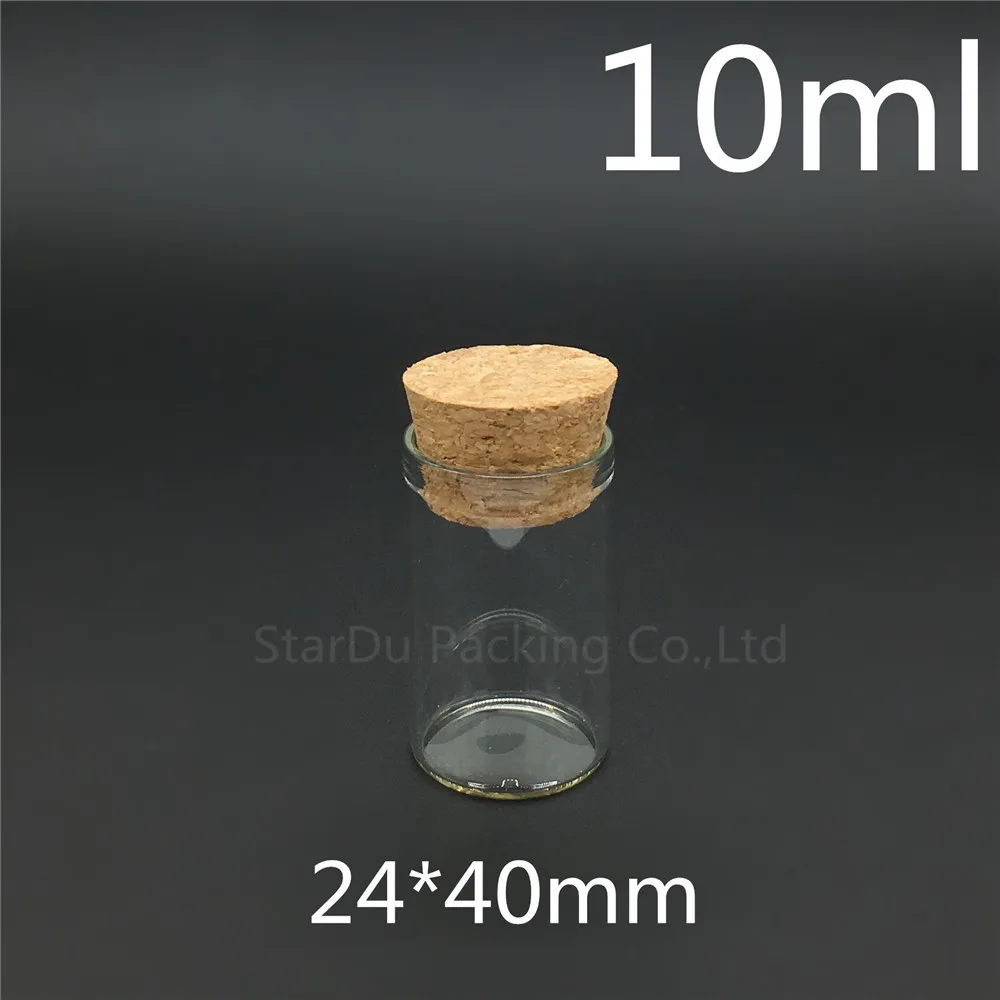 Free Shipping 1000pcs/lot 10ml 24*40mm Wishing Glass Bottle With Cork ,High-quality 10cc Glass Vials Display Bottle Wholesale