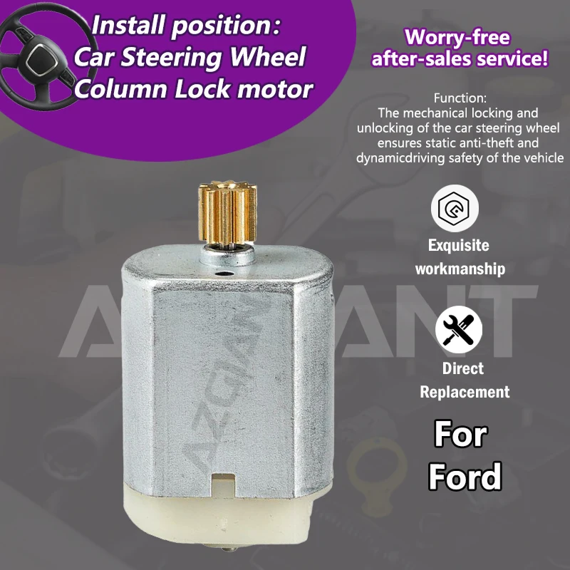 

AZGIANT 1020463 For Ford S-MAX C-MAX II/Galaxy IV/Ka+/Edge Car Steering Wheel Column Lock 13400RPM motor 0160108A 3W2266/3N3726