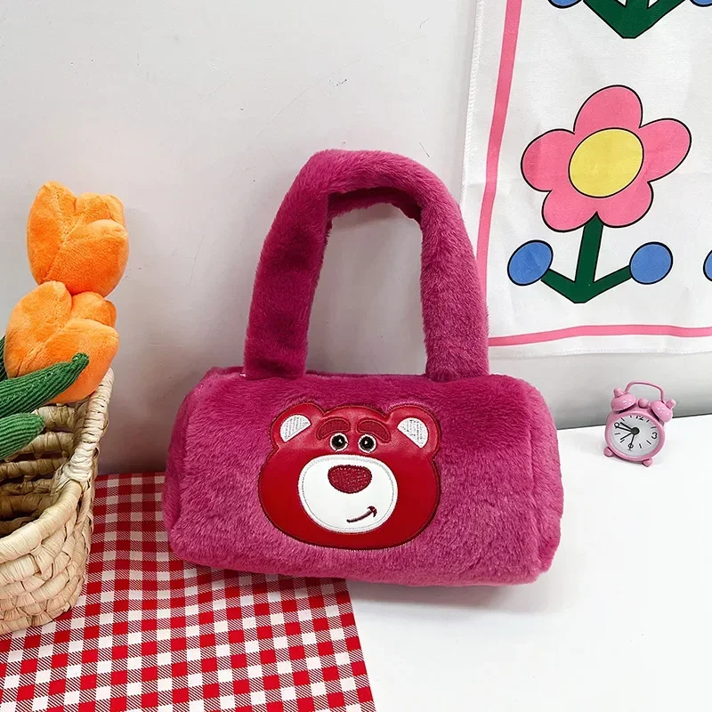 New Disney Lotso rectangular plush bag for kids, new style single-shoulder crossbody bags wholesale, claw machine dolls