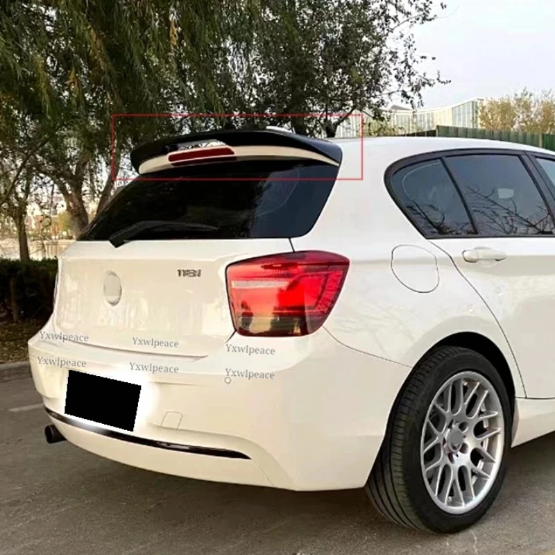 For BMW 1 Series F20 2012-2018 Spoiler 120i 118im 135i 116i M135i ABS Plastic Rear Roof Spoiler Trunk Wing Body Kit Accessories