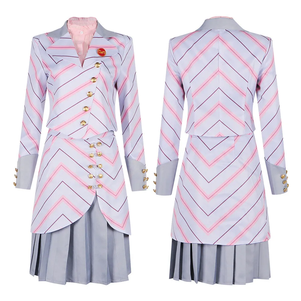 

Fulujiacos Glinda Cosplay Costume Women's Uniform Glinda Jacket Skirt