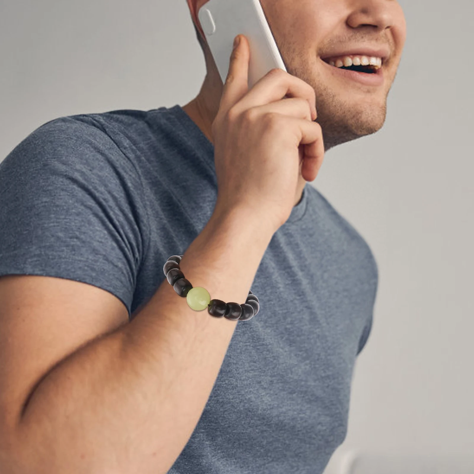 Ebony Bracelet Bracelets Wood Beads Chain Jewelry Wooden Hand