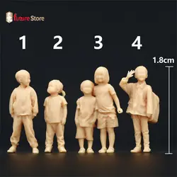 Resin  1/87 1/64 1/43 Cute Kids  Diorama Figure Model  Creative Photography Display Collection Decoration