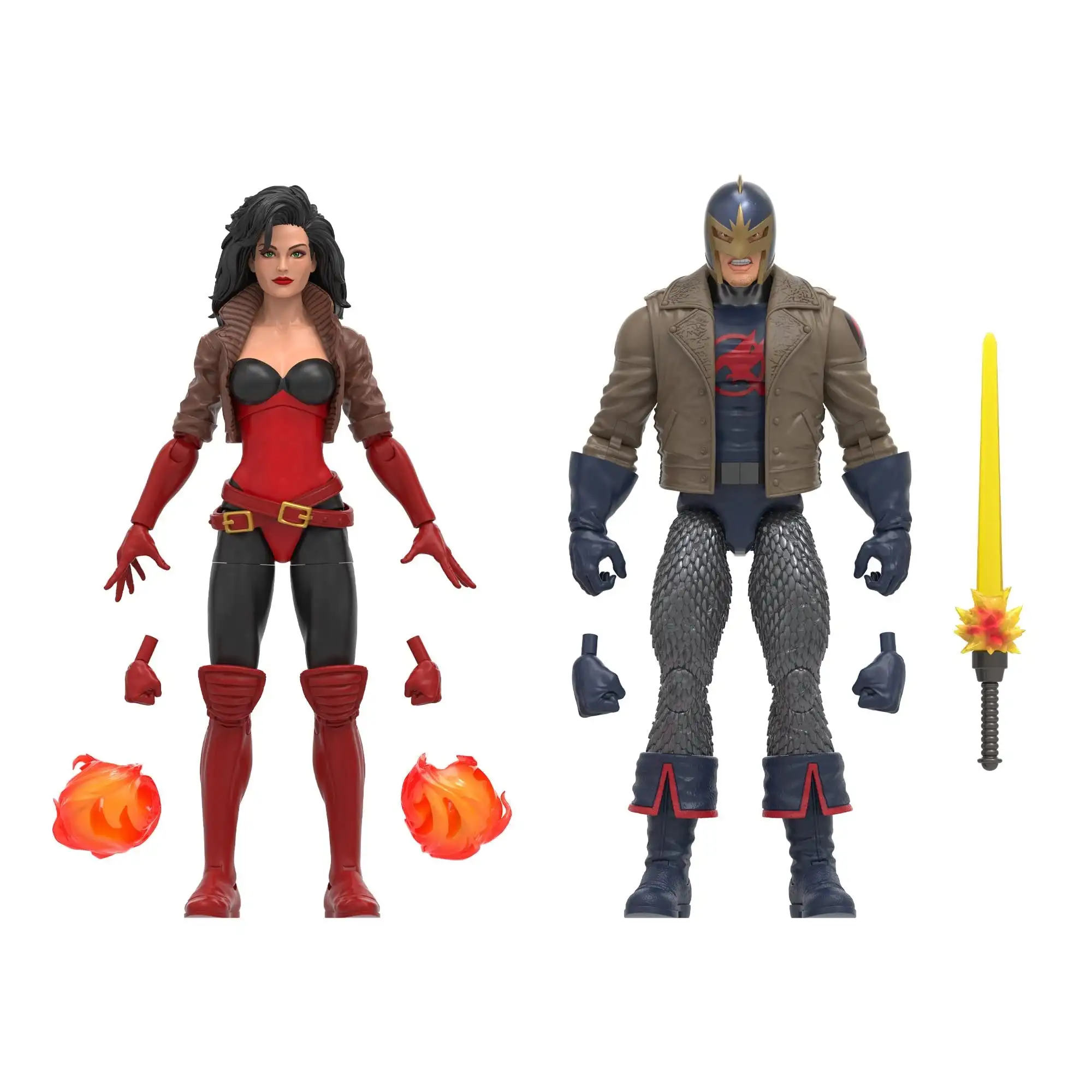 Marvel Legends 60th Anniversary Avengers Beyond Earth' Mightiest Marvel's Black Knight and Sersi 6