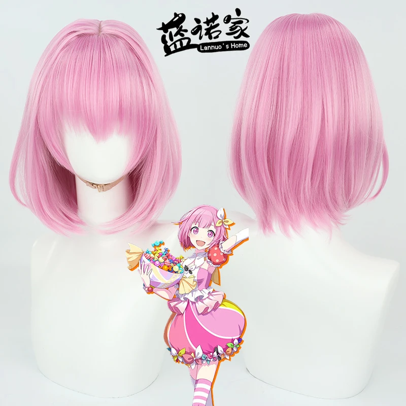 Virtual YouTube Vtuber Yume Ootori Cosplay Wig Halloween Carnival Party Props Synthetic Hair Heat Resistant Fiber + Wig Cap
