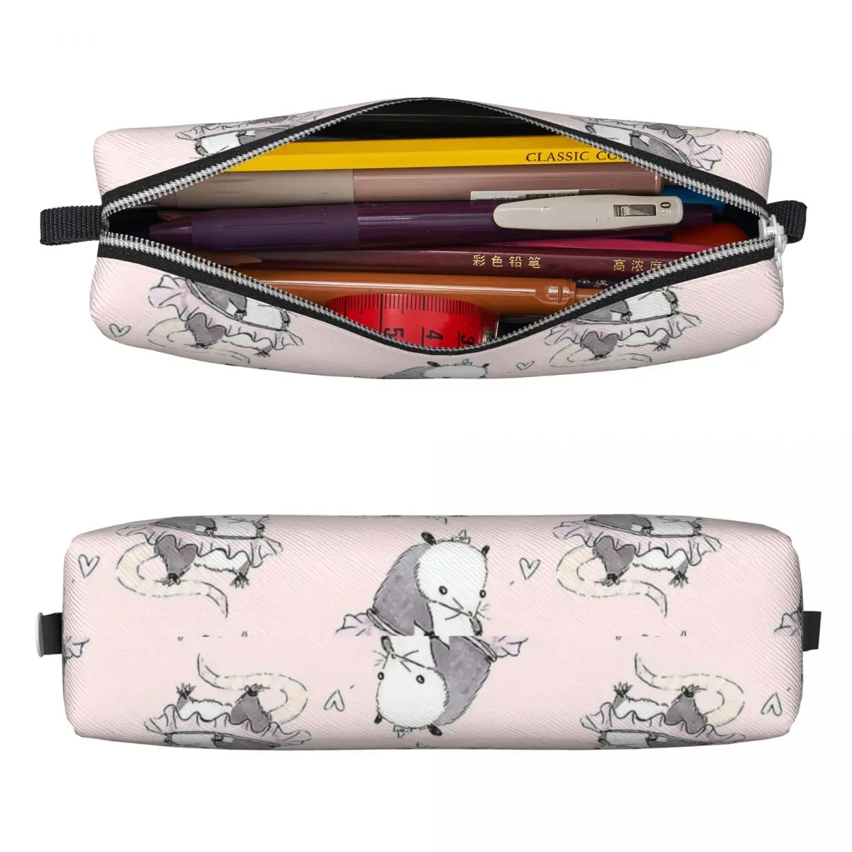 Possums The Most Creature Pencil Cases Classic Cute Opossum Pen Box Bags for Student Big Students School Gifts Pencilcases