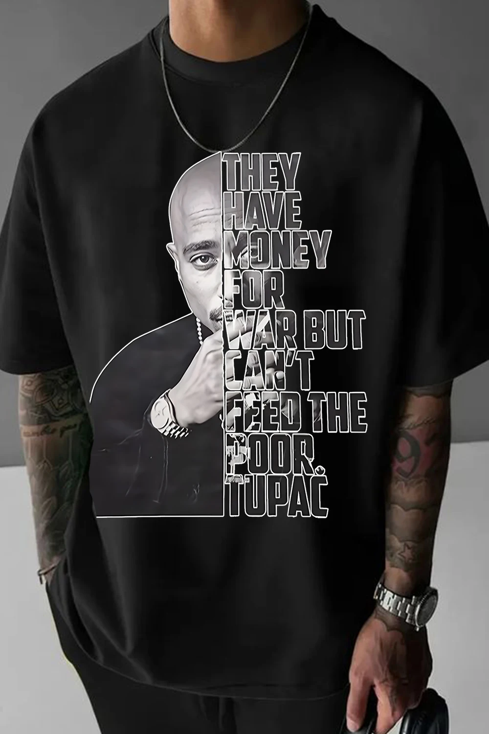 Tupac Isgoat T-Shirt Men Women Oversized Casual Cotton Loose Streetwear Harajuku High Quality Short Sleeve Female Male Clothing
