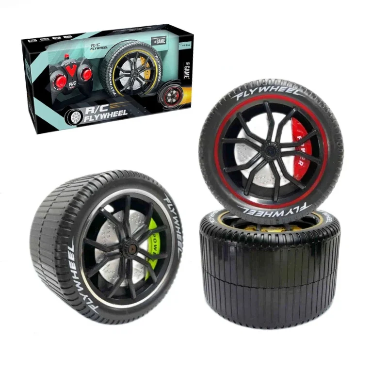 2.4G RC Wheel with Simulated Brake Calipers Cool Electric Remote Control Flywheel Car USB Rechargeable Toy for Kids Boys
