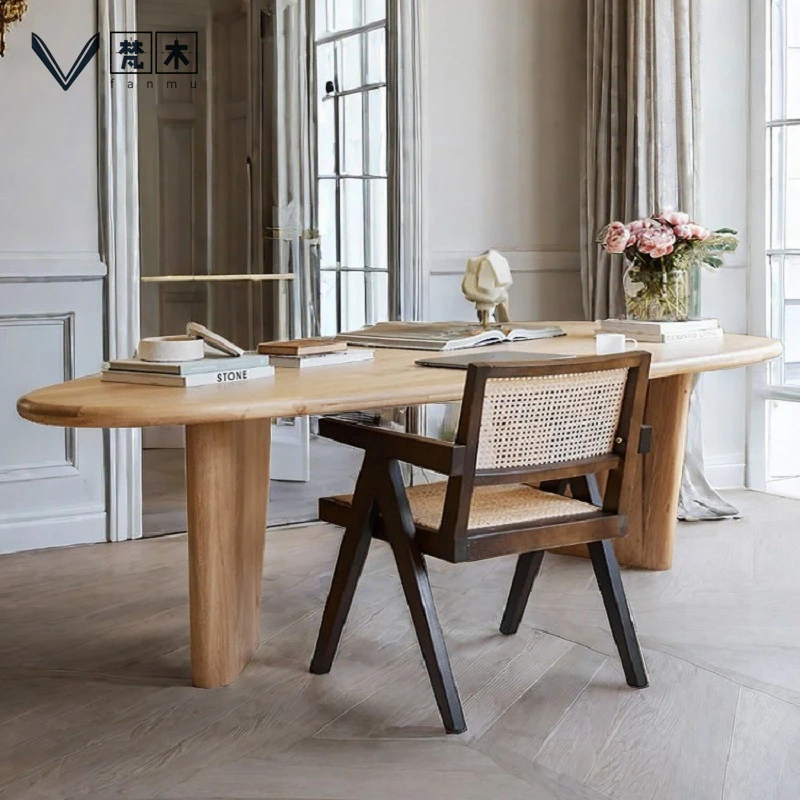 

Деревянный стильный стол в скандинавском стиле, студенческий домашний дизайнерский офисный стол, рабочий стол для спальни, домашний стол Scrivanie, офисная мебель