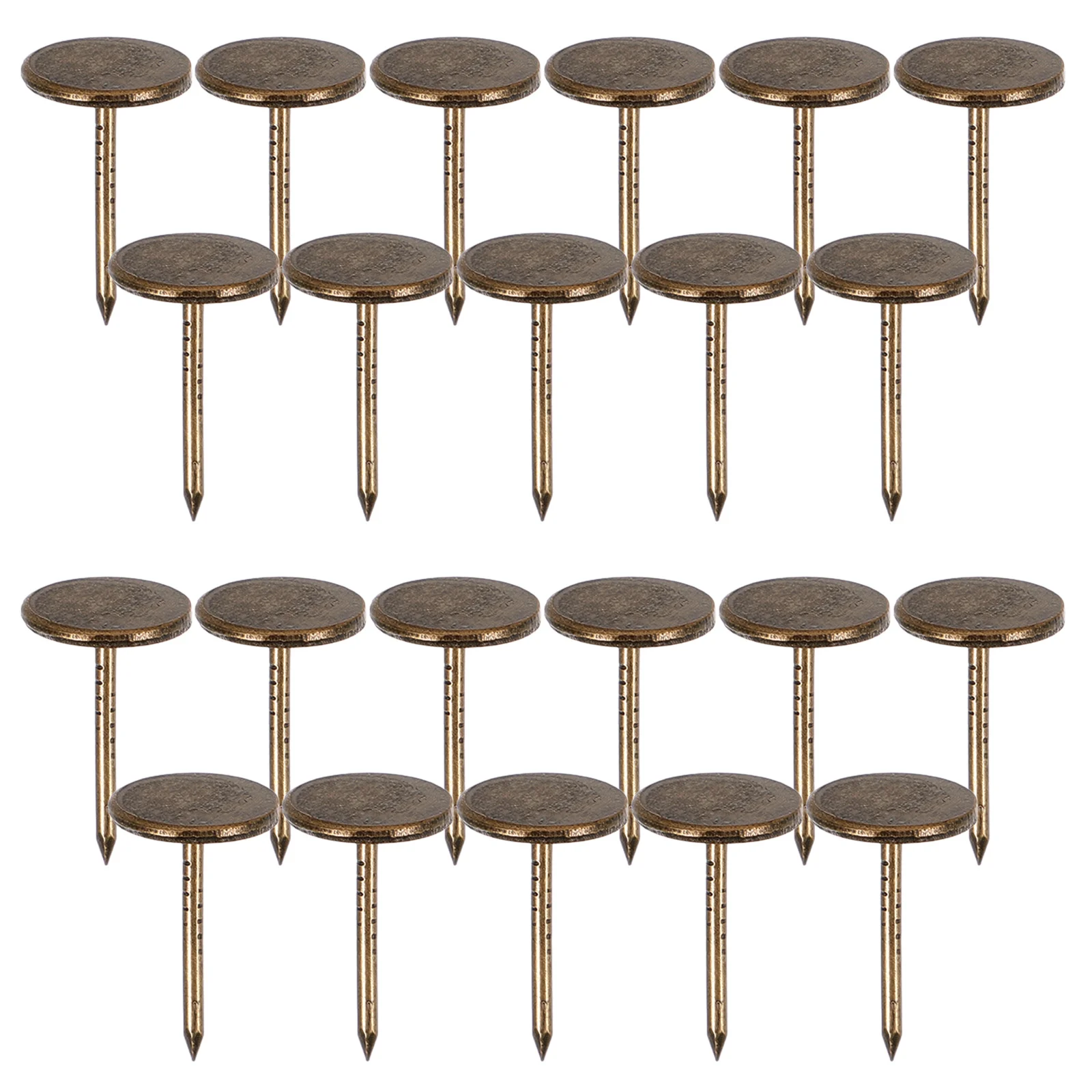 100 قطعة مسامير الإبهام المسطحة خمر المفروشات الزخرفية المسامير الثقيلة الأثاث المسامير السجاد الملابس الخشبية الإبهام تك