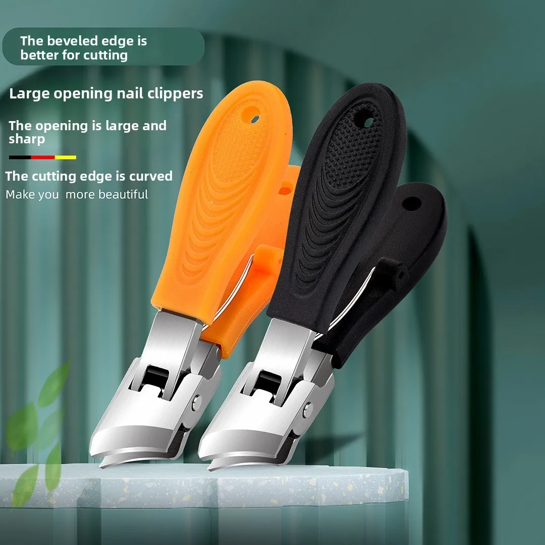 

Diagonal Pliers Nail Clipper Stainless Steel Toenail Cutter Trimmer Anti-Splash Thick Hard Slanted Nail Cutter Manicure Tools