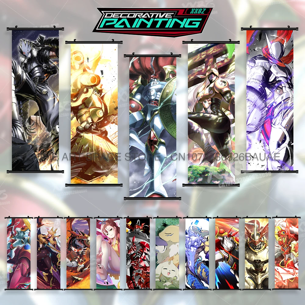 

Digimon: Digital Monsters Home Decoration Canvas Scrolls Picture Anime Poster Bedside Background Print Wall Art Hanging Painting