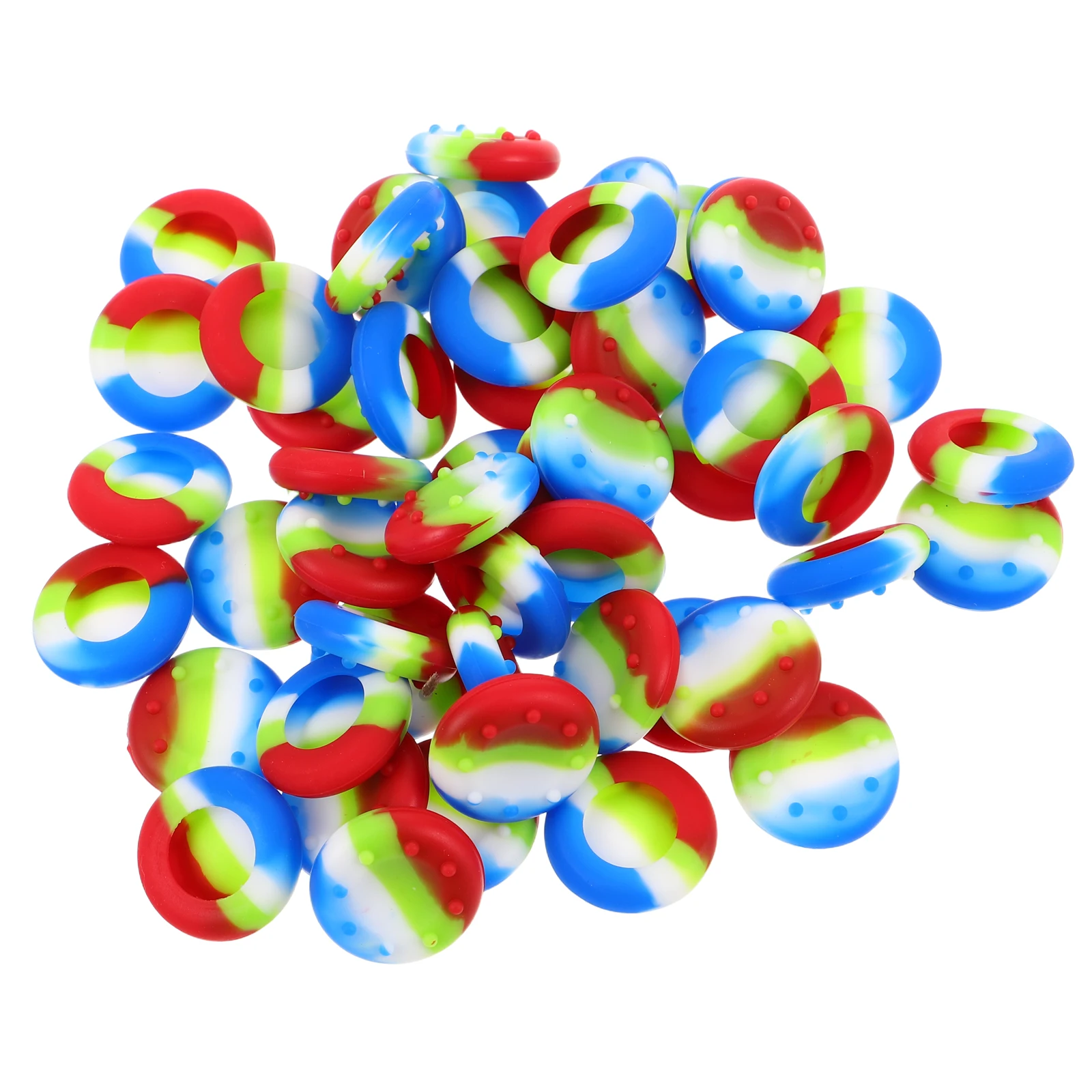 

50pcs Joystick Gamepad Cover Thumb Grip Caps Silica Gel Thumb Grip Analog Stick Protector Replacement Gaming Accessory