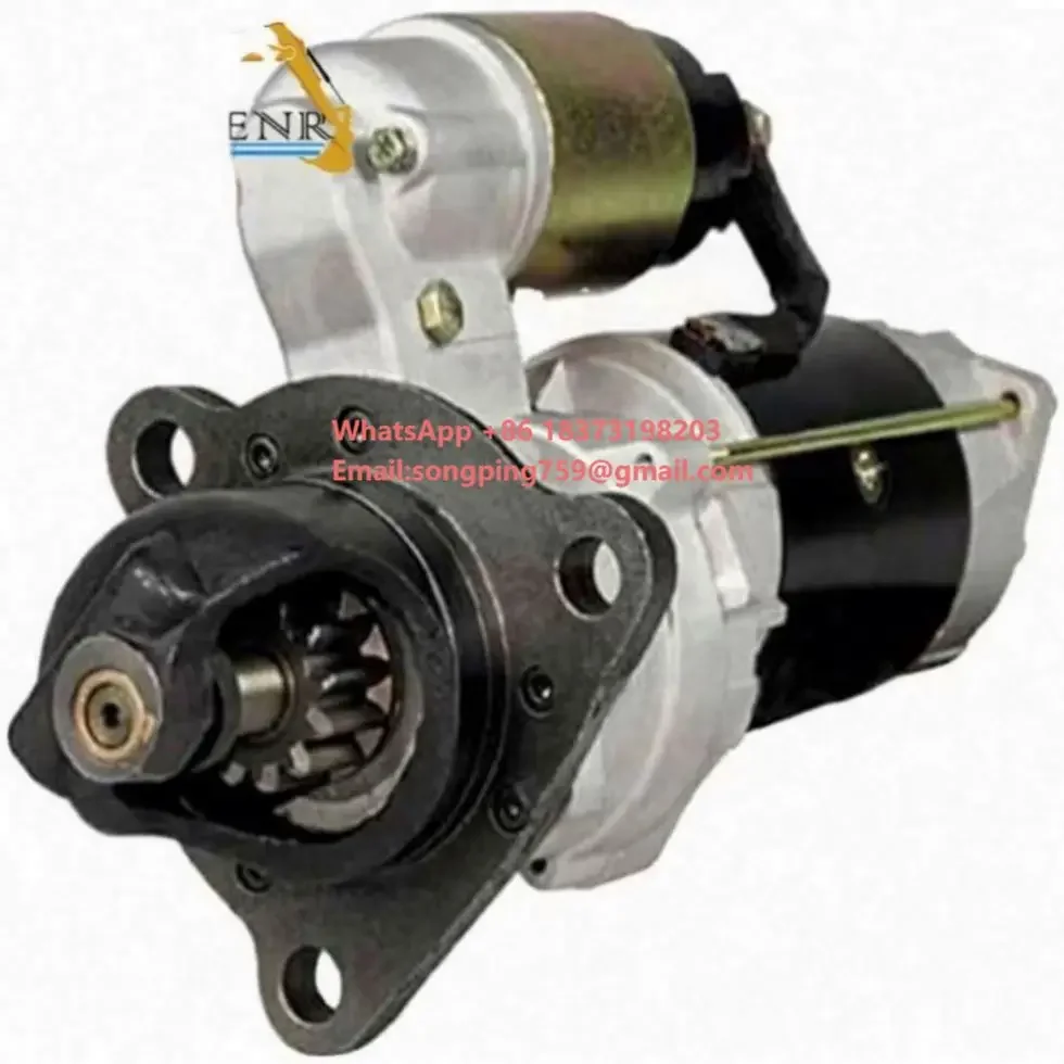 Excavator Parts 6D108 6D108E Engine  Starter Motor 600-813-6411