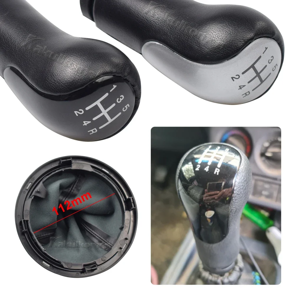 For Ford FIESTA FUSION 2002 2003 2004 2005 2006 2007 2008 MT 5 Speed Car Gear Shift Knob Handle Boot Cover Gaiter Accessories